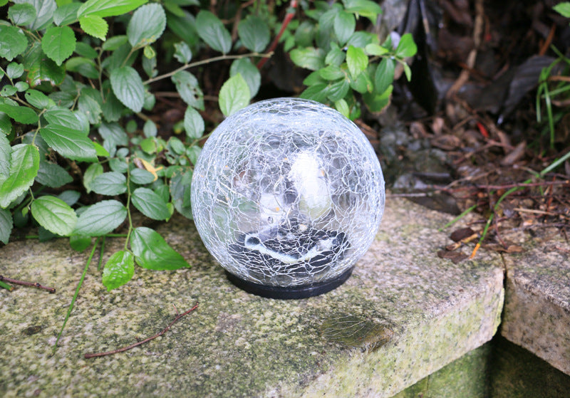 Outdoor solar garden lights • Cracked ball grass lights • Garden buried lights
