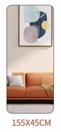 Standing Mirror 150 x 50 cm Large Wall Mirror for Bedroom Living Room Black