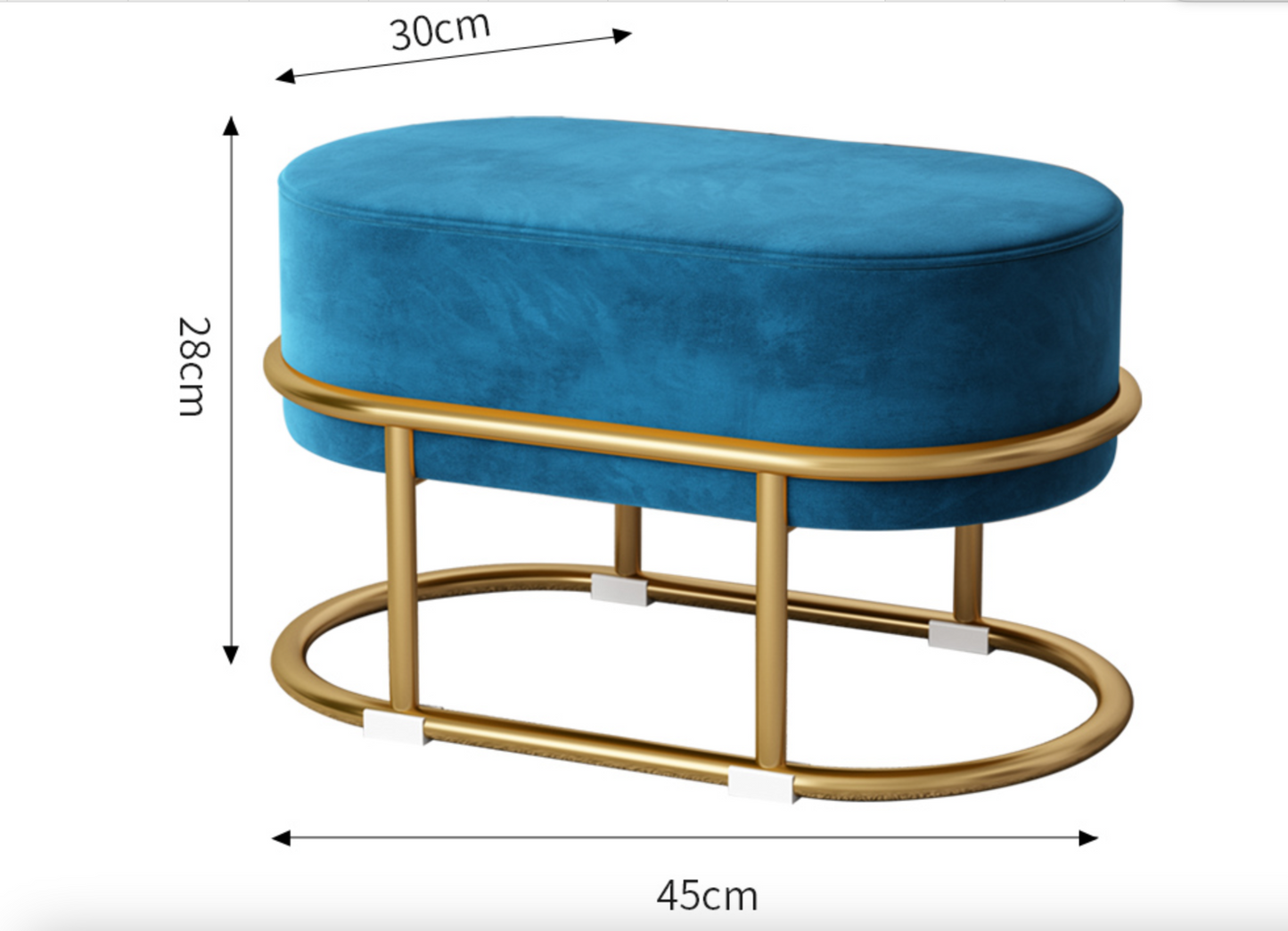 Small stool, household low stool, living room, round stool, sitting pier