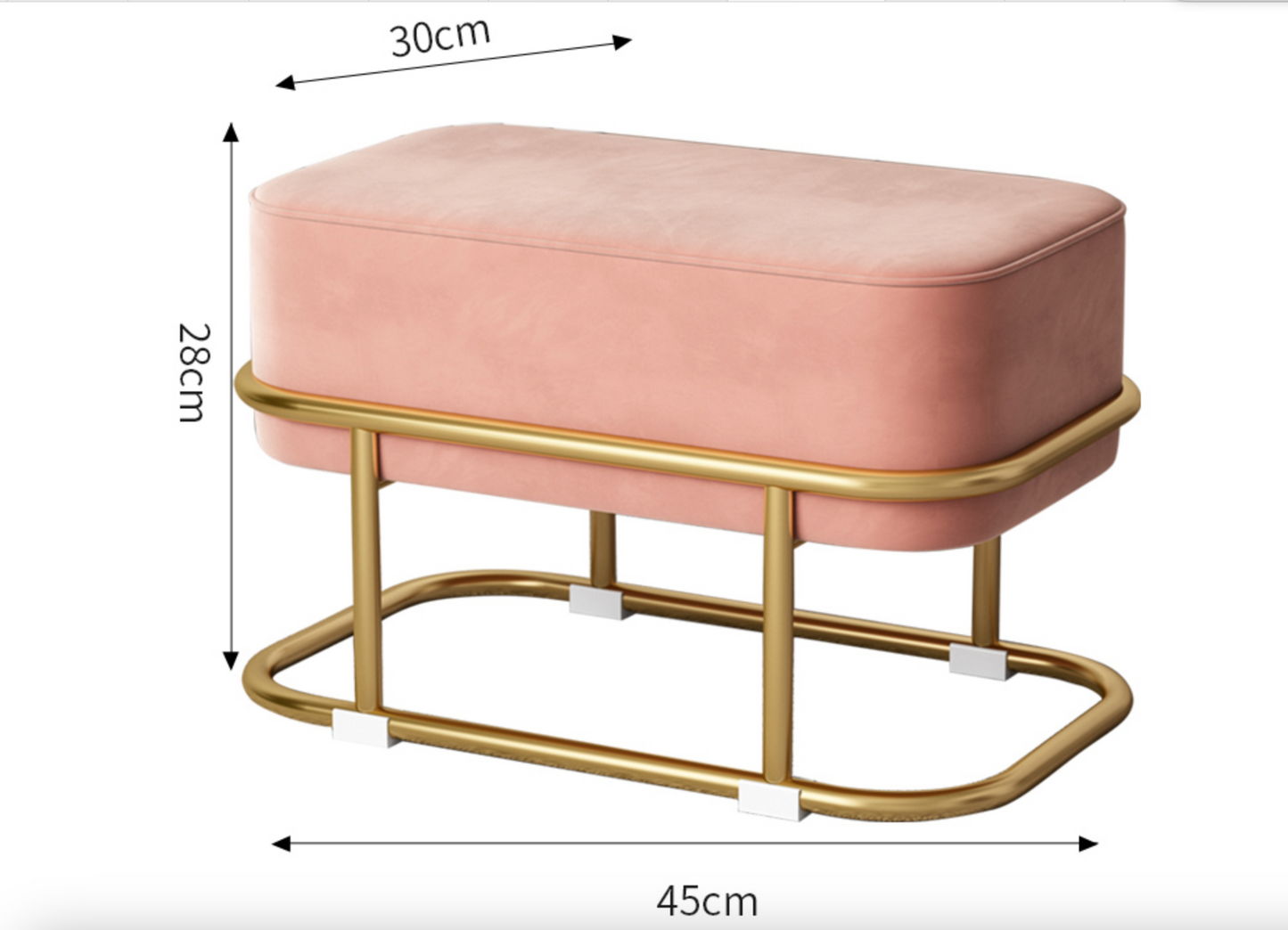 Small stool, household low stool, living room, round stool, sitting pier