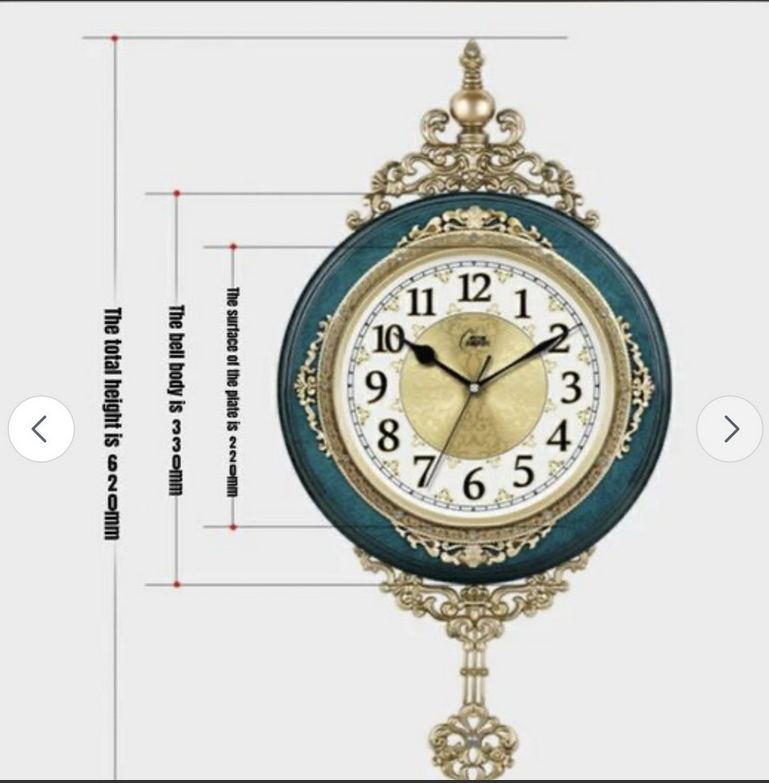 European vintage swing clock · Living room wall clock · Creative ·Simple Clock