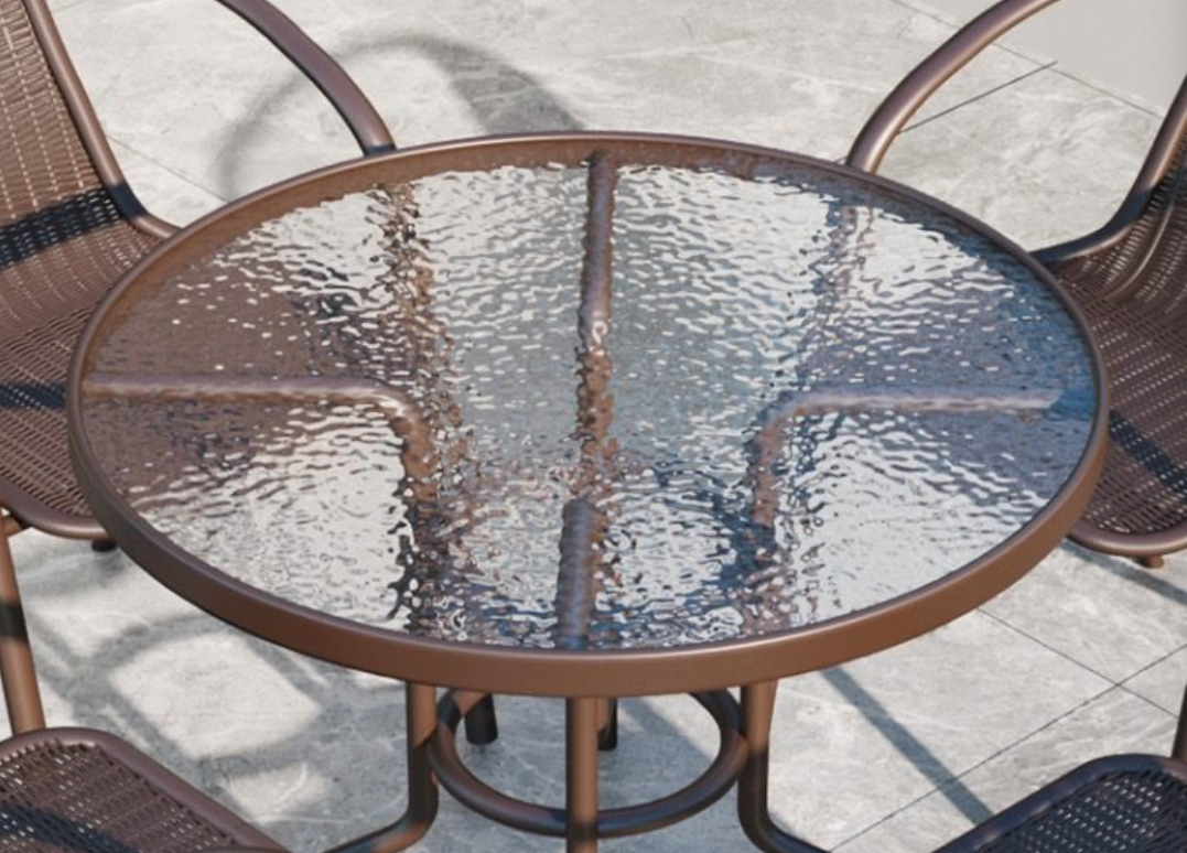 Combination Set Rattan Chair Three Piece Waterproof Outdoor Small Balcony Table