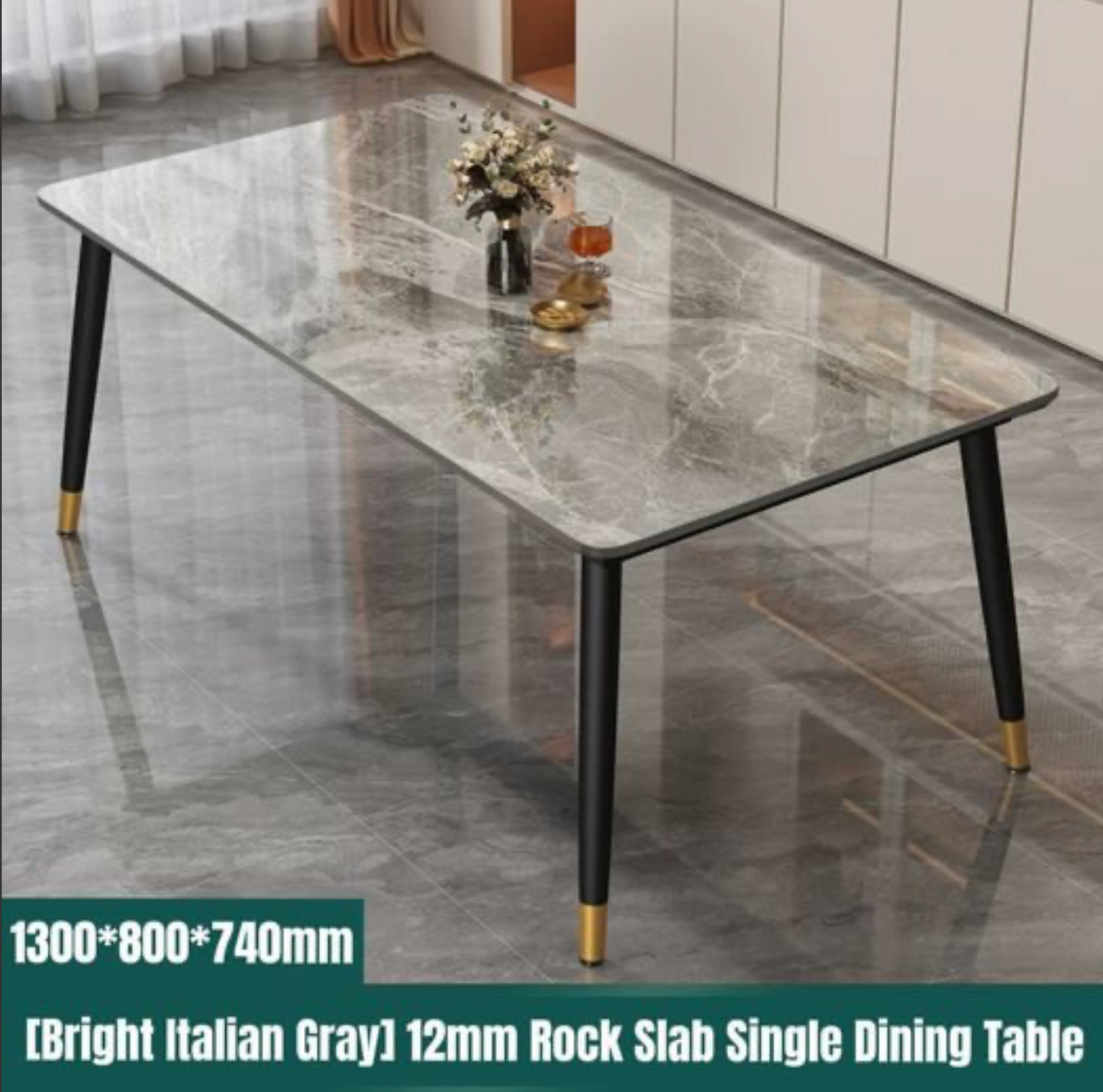 Rock plate dining table Family dining table 1400mm