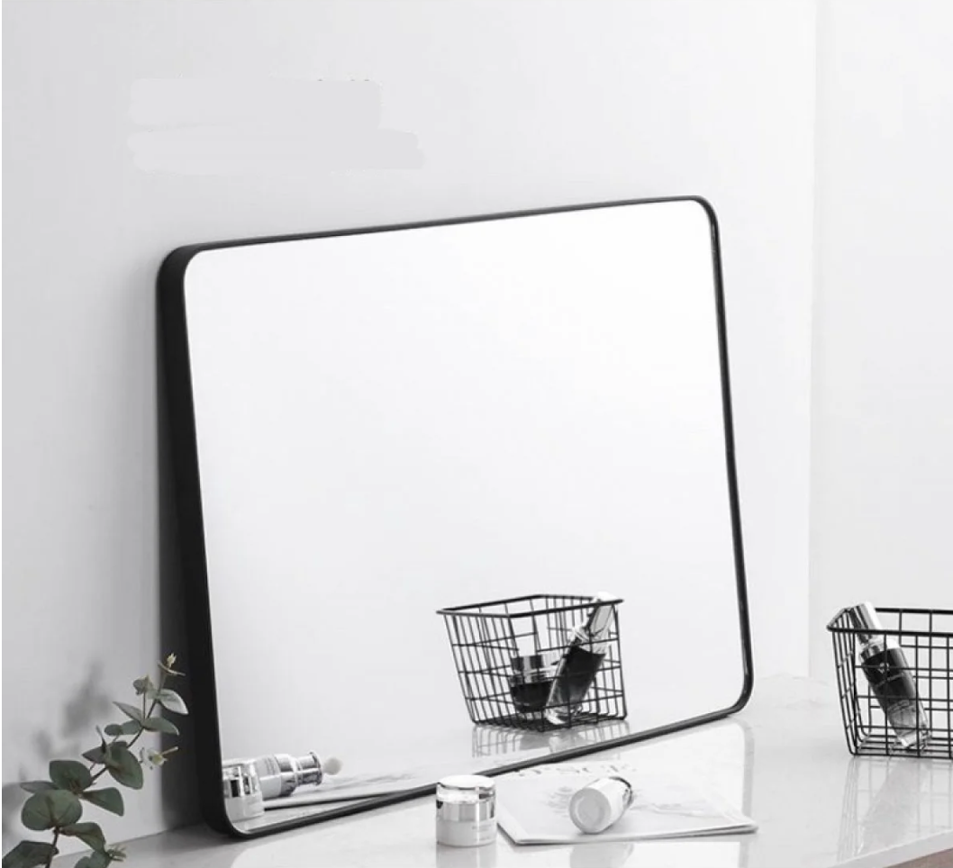 Bathroom Mirror for Wall with Black Frame