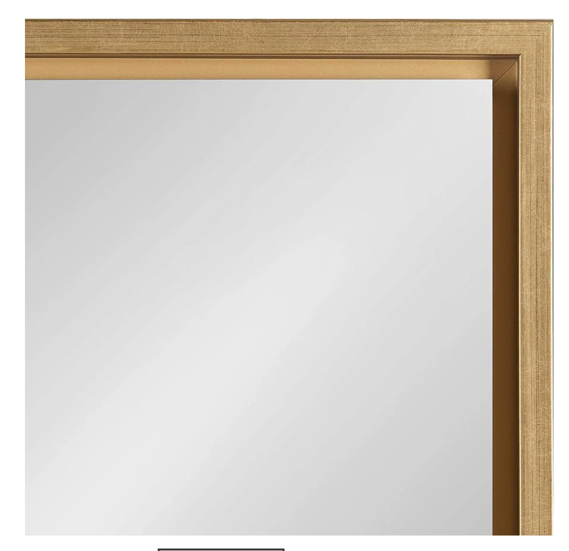 Bathroom Mirror for Wall with Golden Metal Frame 600x800mm