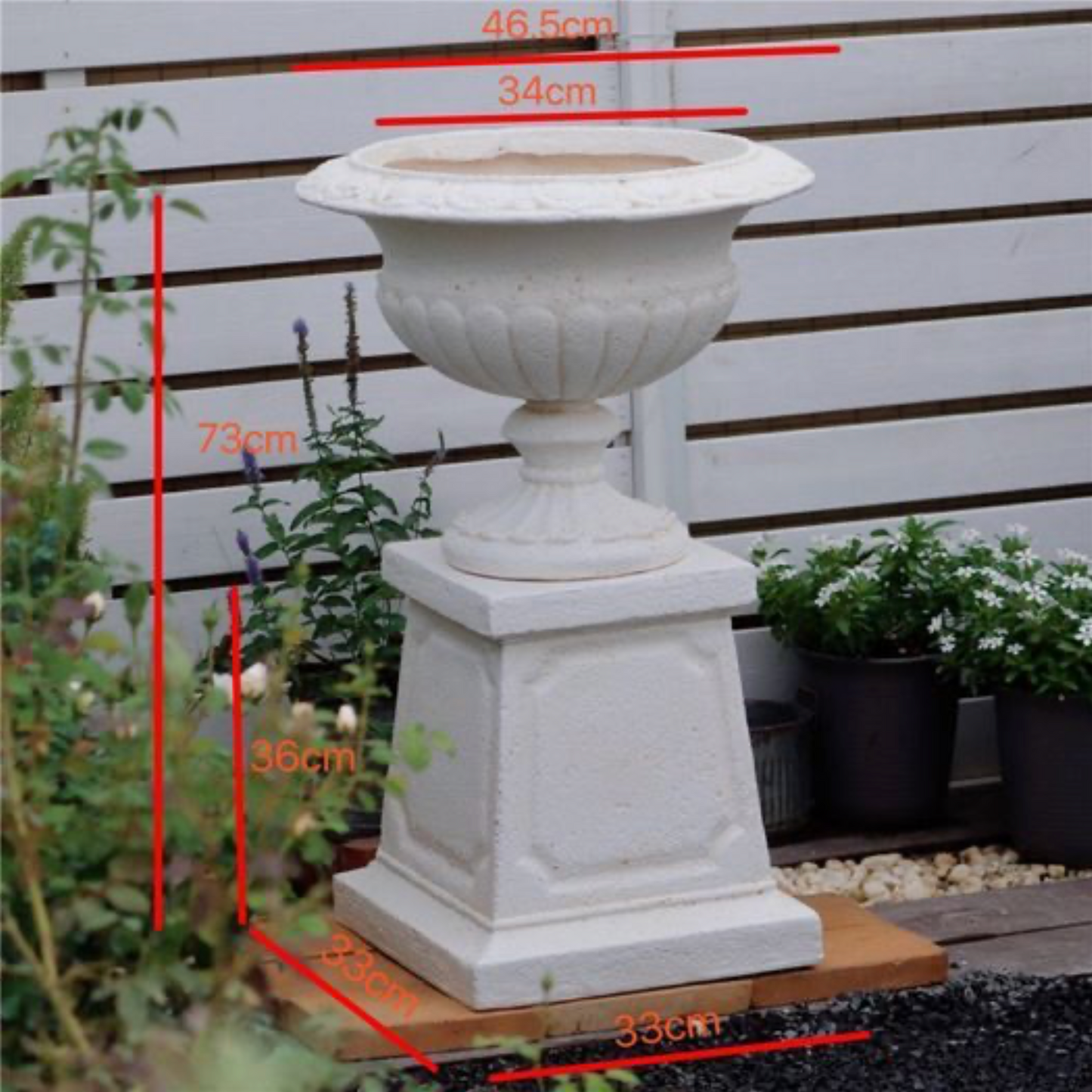 Roman Pillar Flower Pot Large Floor Balcony Courtyard Base Flower Stand