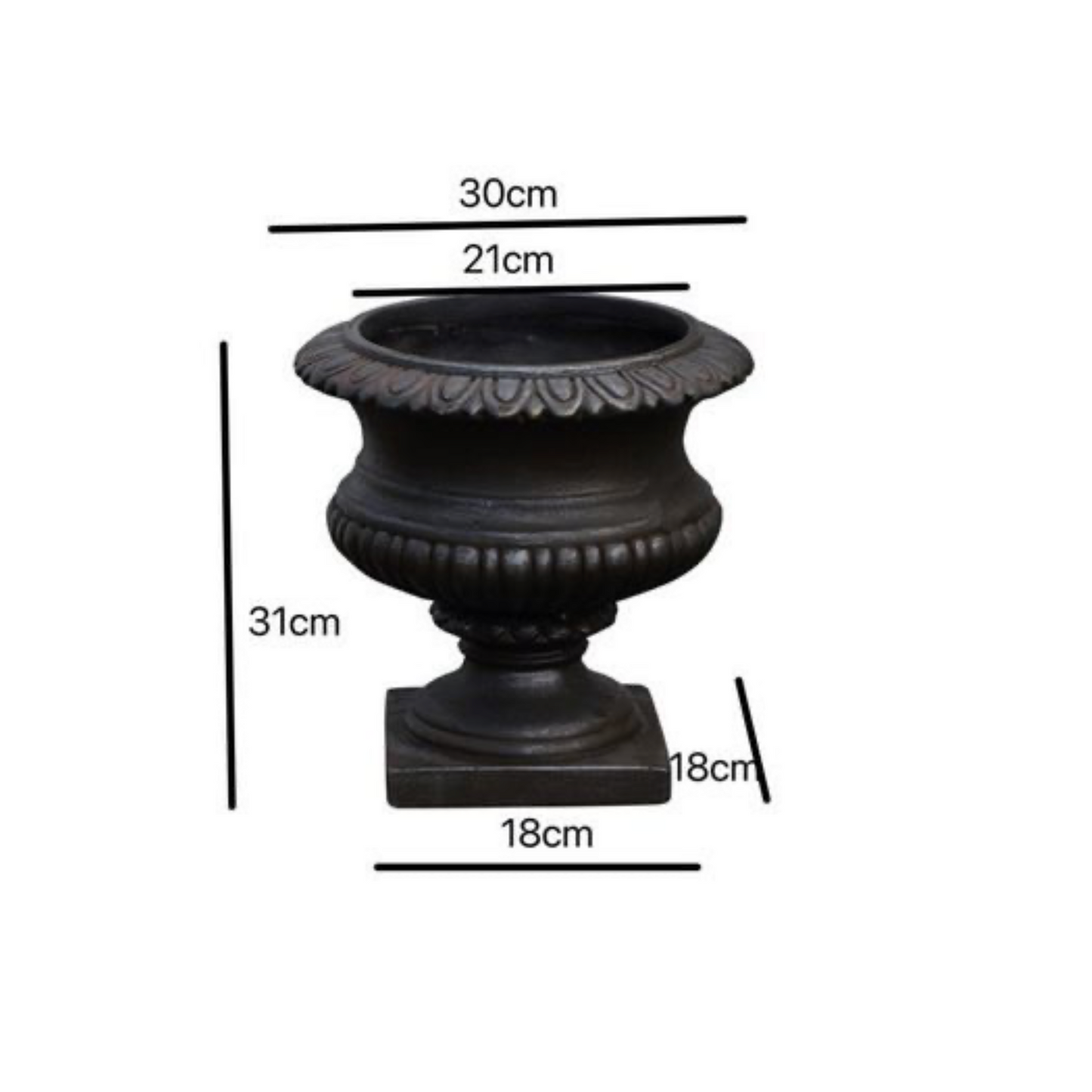 Roman Pillar Flower Pot Large Floor Balcony Courtyard Base Flower Stand