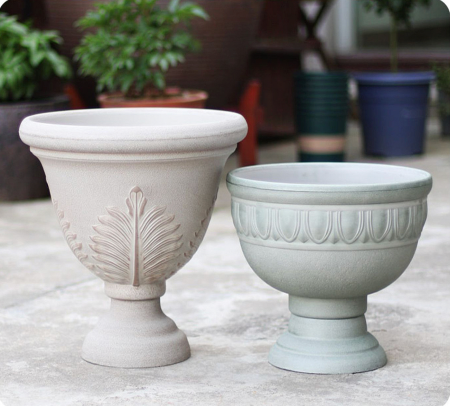 Decorative Planters, Resin Perforated Hydrangea Pot