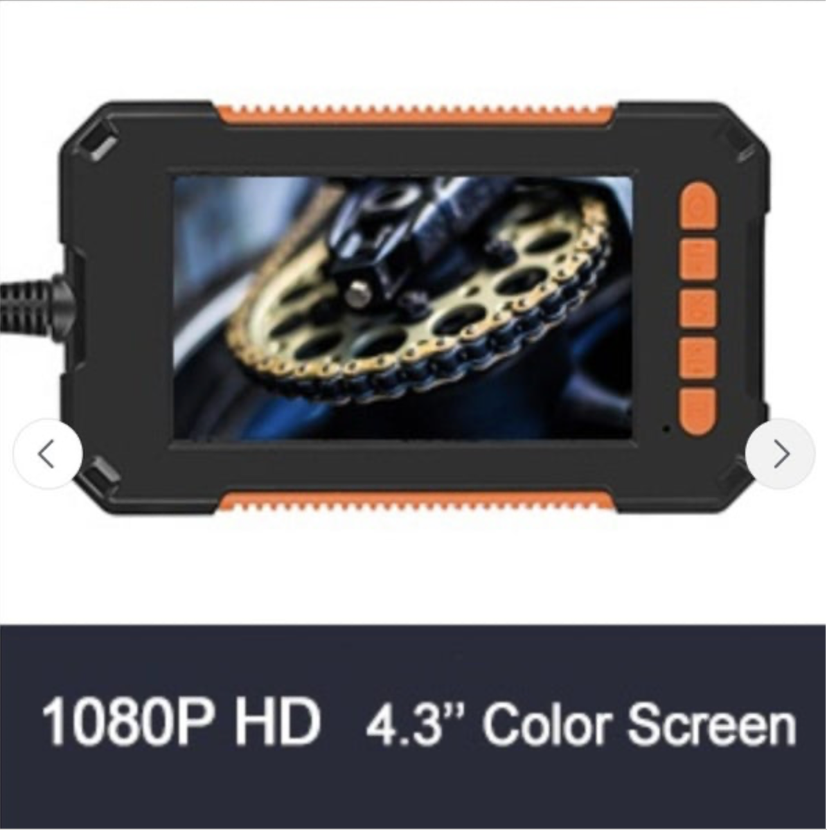 8mm Borescope Inspection Camera 4.3 Inch HD Screen Snake Camera with LED Lights
