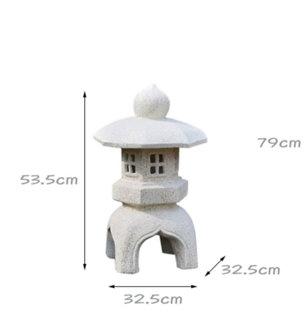 Art Decoration Japanese Style Lantern Solar Garden Lamp