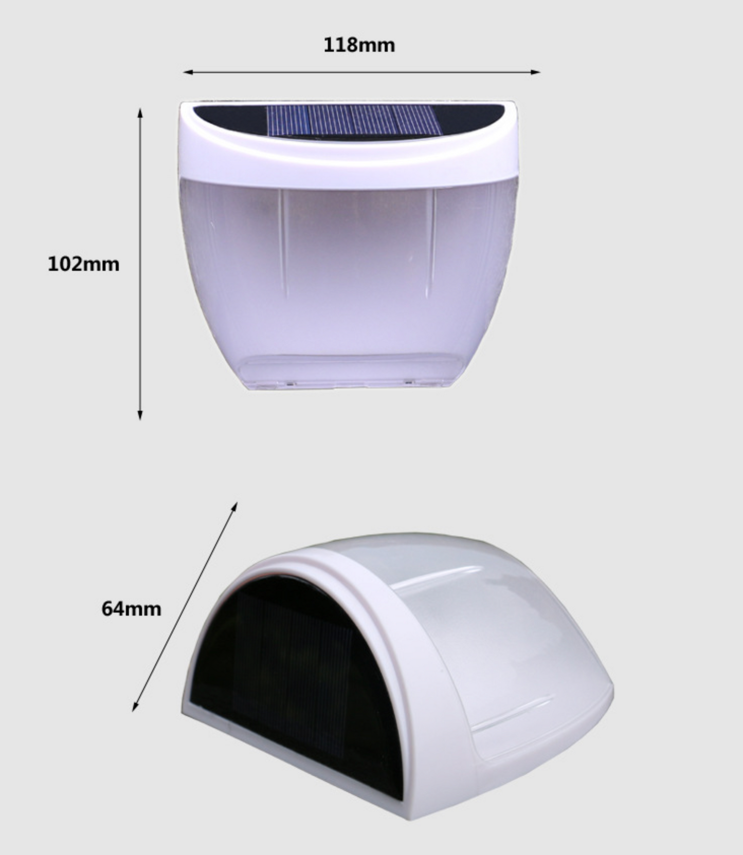 Solar Power Wireless LED Lamp Wall Mount Light
