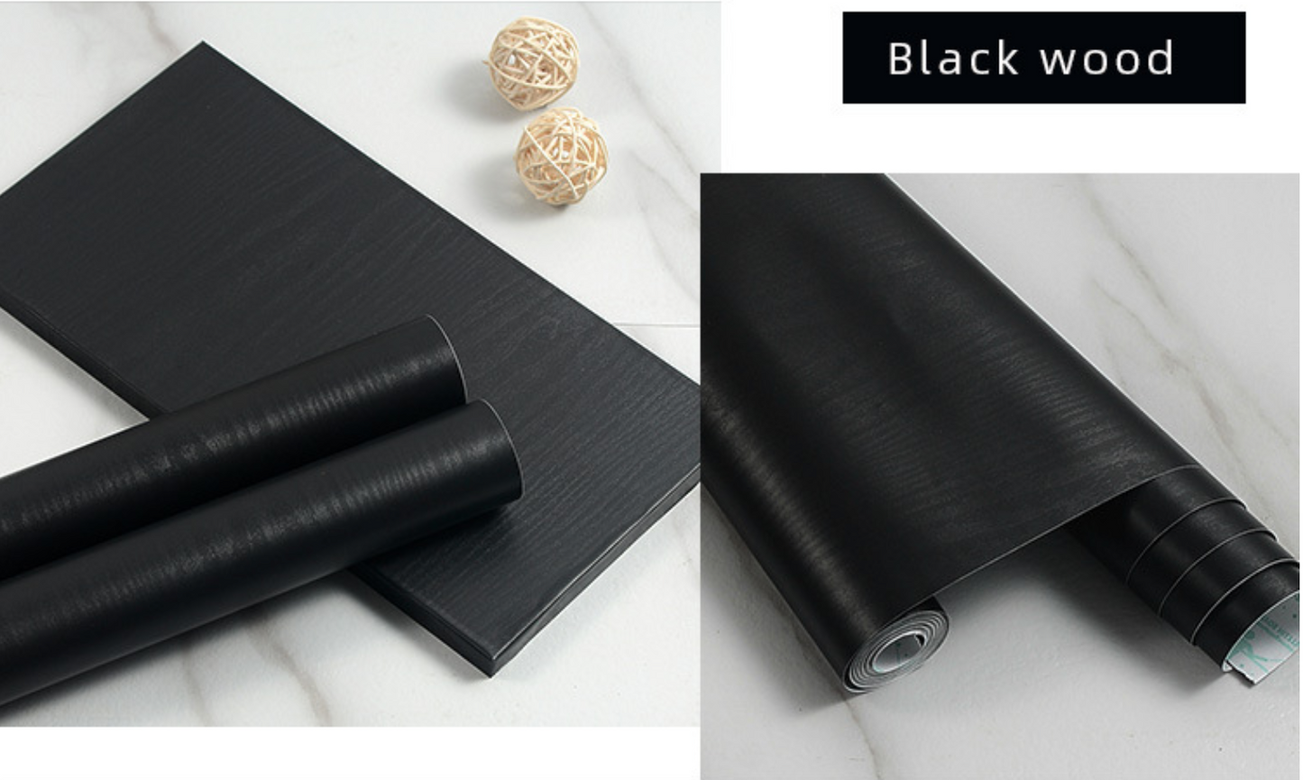 Black desktop sticker · Cabinet book table film · Furniture wallpaper