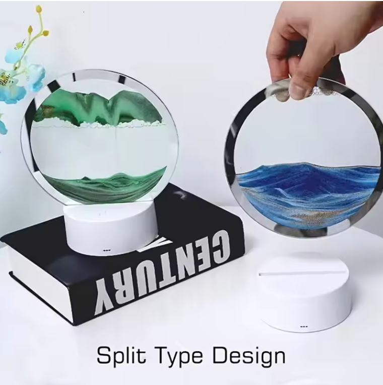Quicksand Table Lamp, internet red hourglass decompression ornament