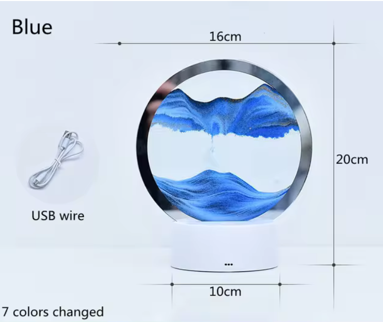 Quicksand Table Lamp, internet red hourglass decompression ornament