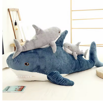 Large Size Shark Plush Toy Soft Cushion 110CM