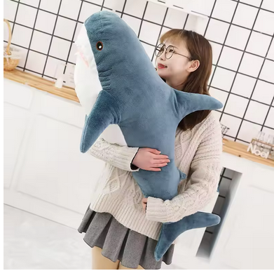 Large Size Shark Plush Toy Soft Cushion 110CM