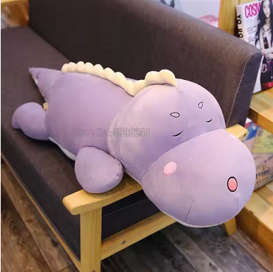 80CM Big Long Cute Dinosaur Plush Toy Soft Cartoon