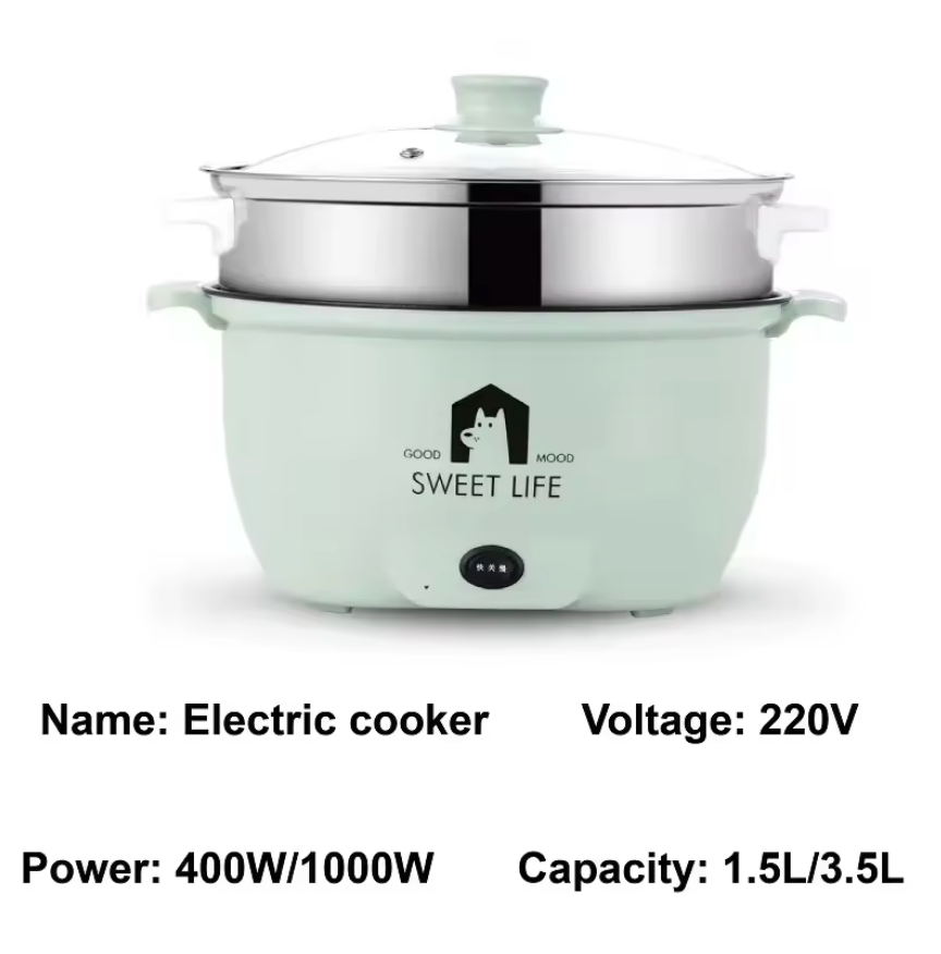 Multifunctional Pot 2L Home Electric Cooking Pot