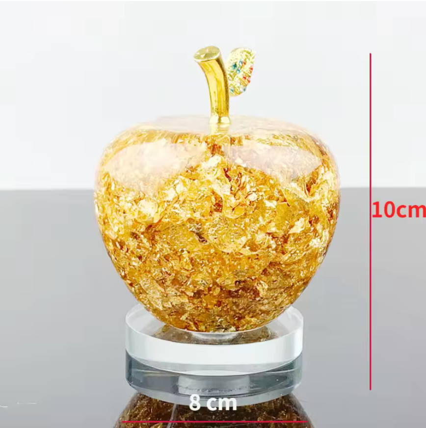 Southeast Asia Style Gold Foil Apple Ornament