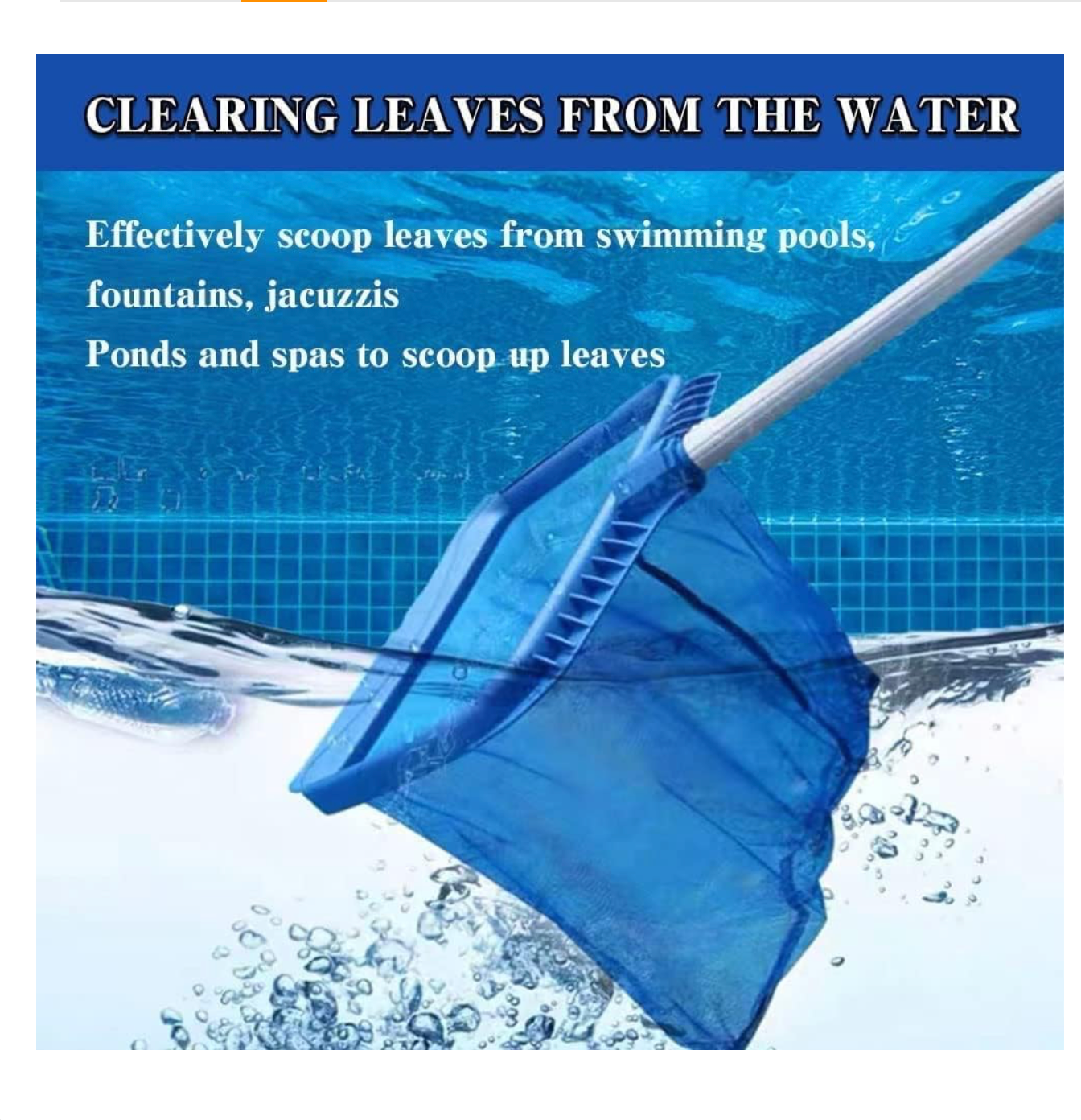 Fine Mesh Deep Bag Catcher with Strong Plastic Frame for Inground & above Ground Pools, Ponds