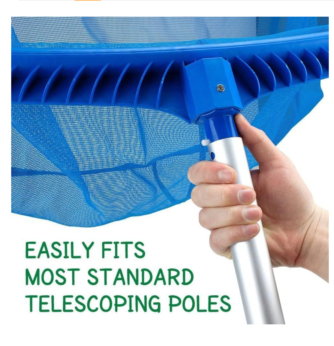 Fine Mesh Deep Bag Catcher with Strong Plastic Frame for Inground & above Ground Pools, Ponds