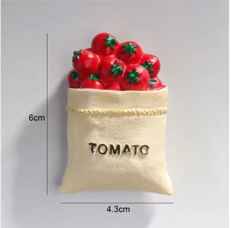 Magnetic Attachment Wide Application Creative 3d Food Play Magnet