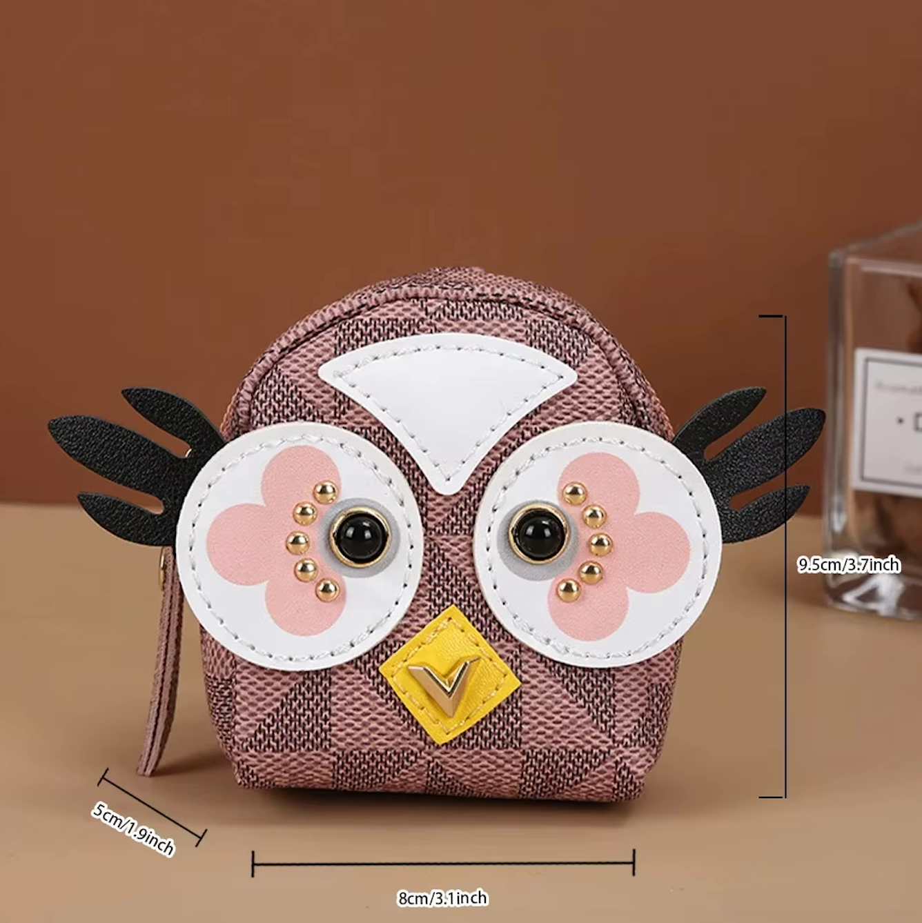 Owl Mini Backpack Keychain Wallet Card Holder Bag