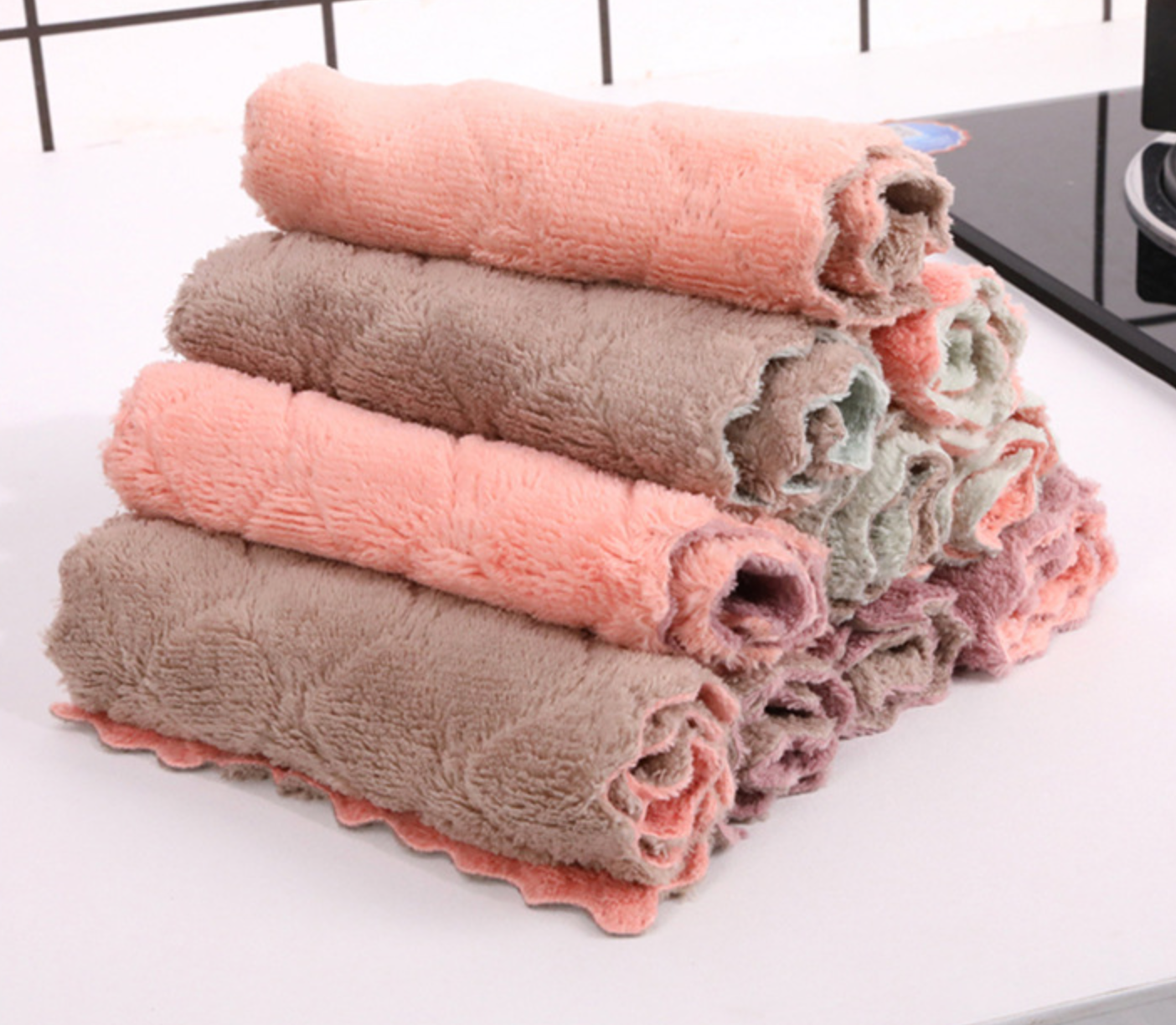 Microfiber Towel Absorbent Kitchen Cleaning Cloths