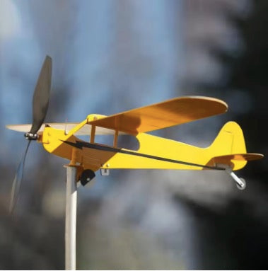 Creative Airplane Wind Spinner Weather Vane for Garden Wind Spinner