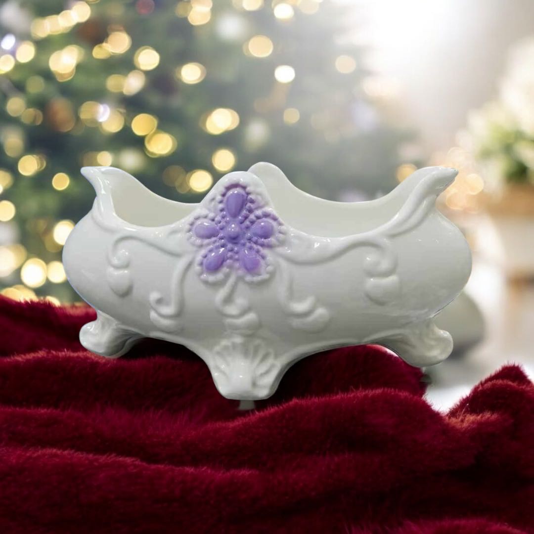 Vintage Flower Frog | Ceramic Floral Frog Vase