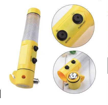Multiple Functional Car Safety Hammer Flashlight Car Rescue Tool