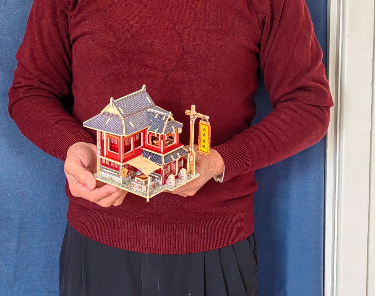 Miniature Dollhouse Kit DIY Miniature Room Set Traditional Chinese motel