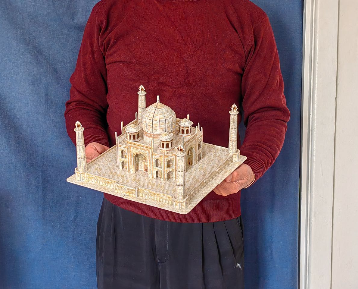 3d Puzzles Taj Mahal India-Hardback Edition Diy Building Paper Model Creative