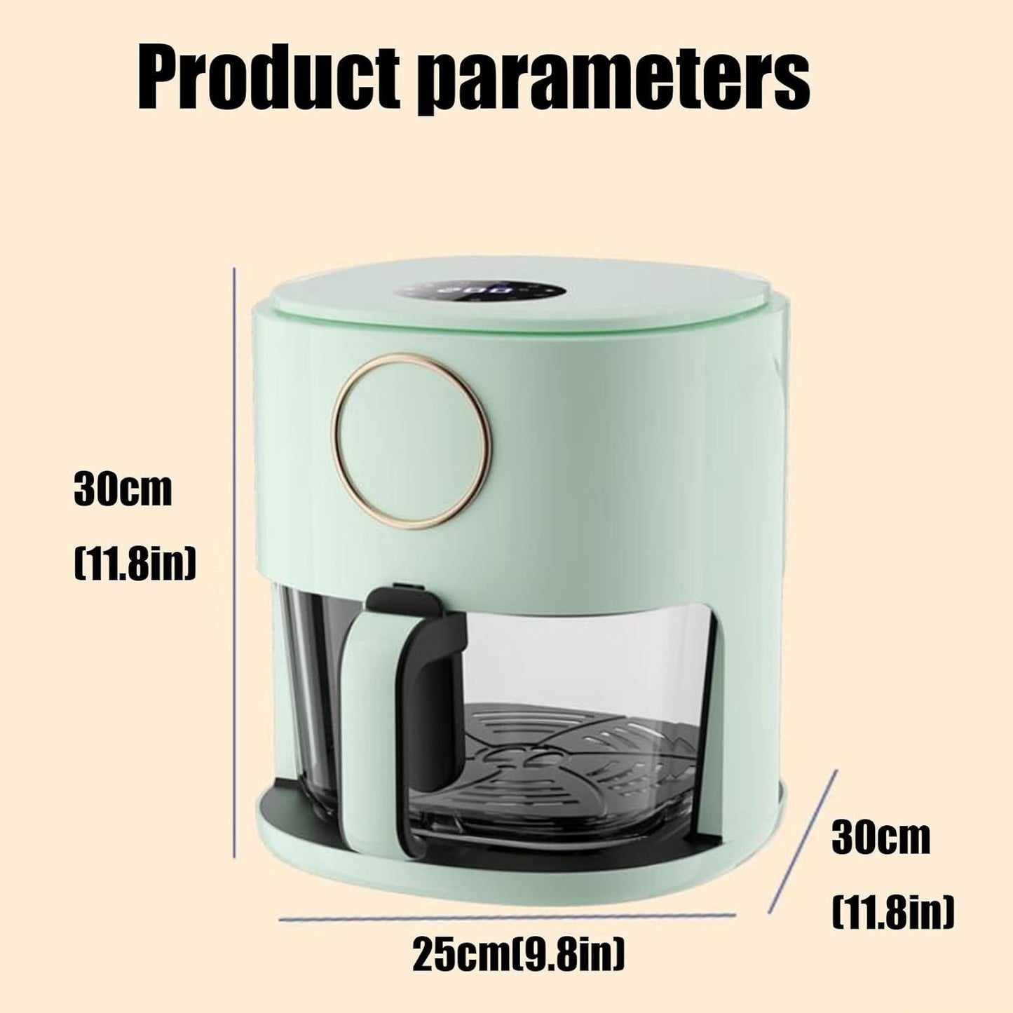 Oil Free Hot Air Fryer 5L Light Fat Hot Air Fryer