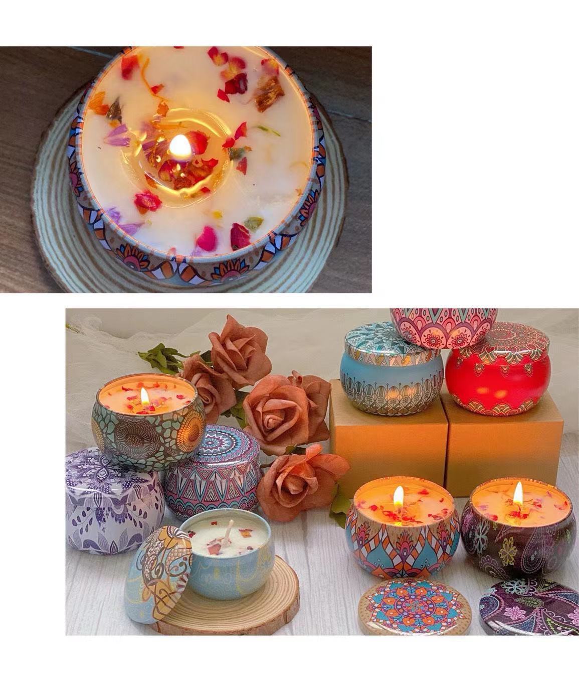 Luxury Flower Decorative Aroma Fragrance Scented Candles