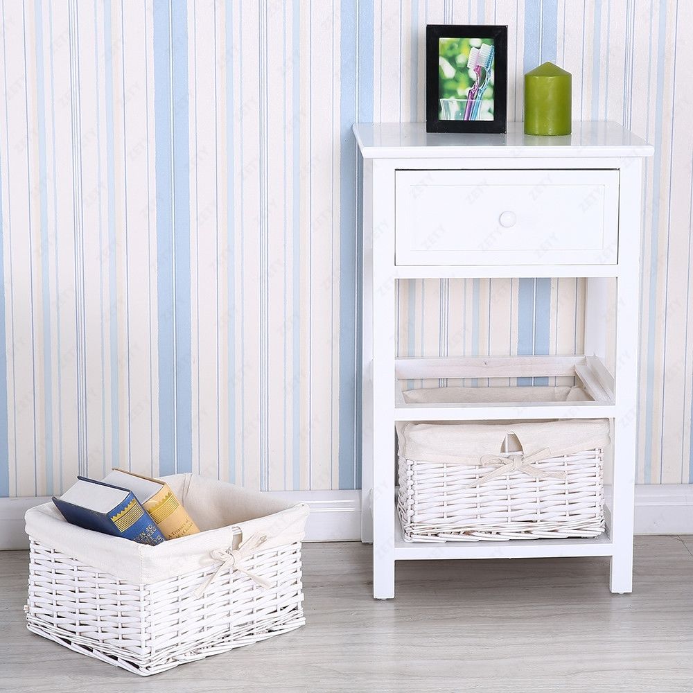 Storage cabinet drawer type rattan retro pastoral storage cabinet