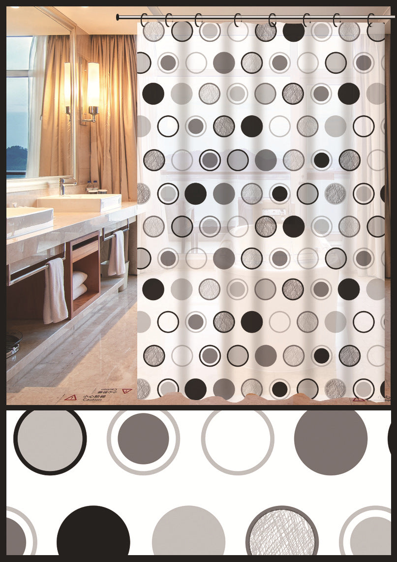 180X180cm PEVA Bathroom Shower Curtains Waterproof Thickening Bath Curtain