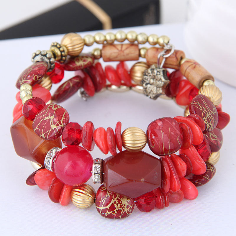Shiny Terrific Multi-shape Women Bracelet Lightweight Bracelet