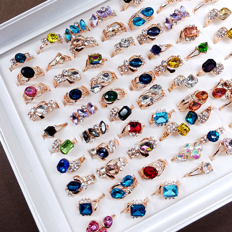 Fashion Jewelry Creative Design Crystal Finger Rings