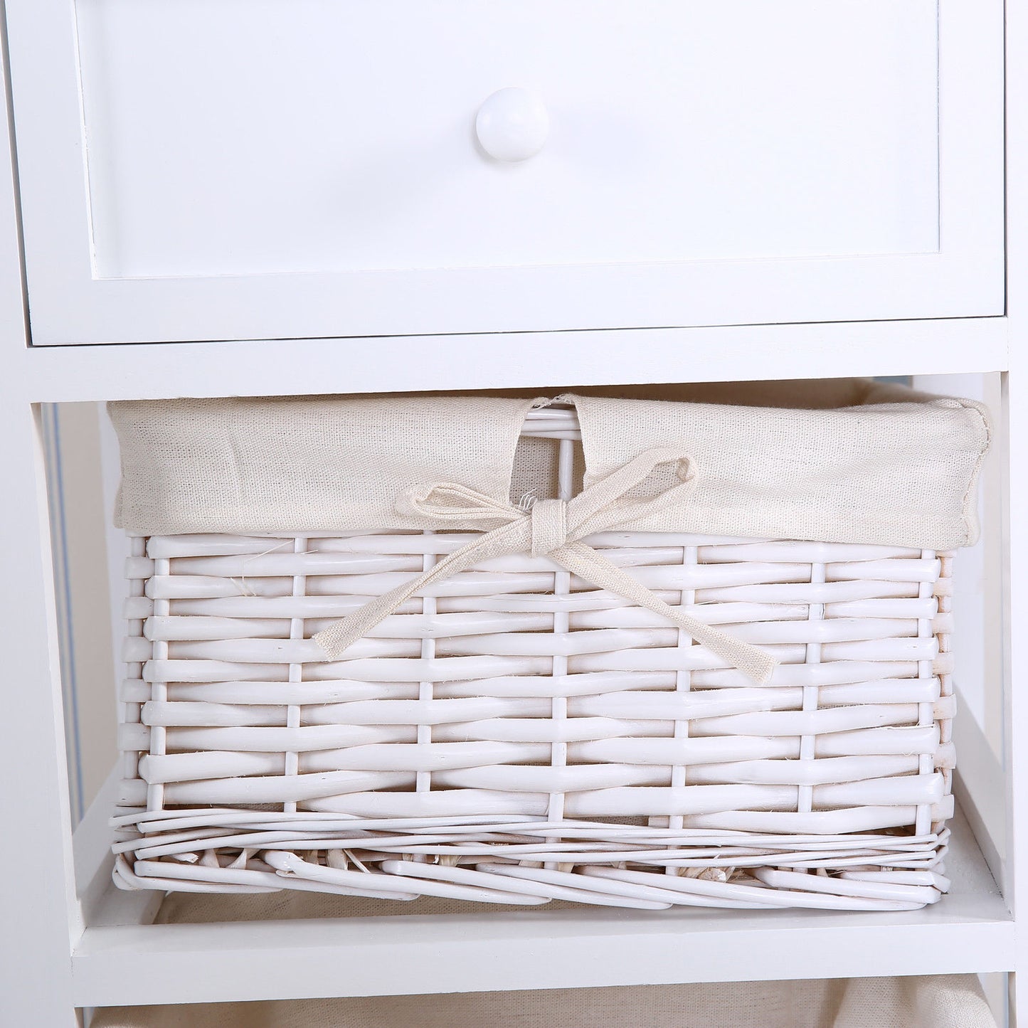 Storage cabinet drawer type rattan retro pastoral storage cabinet