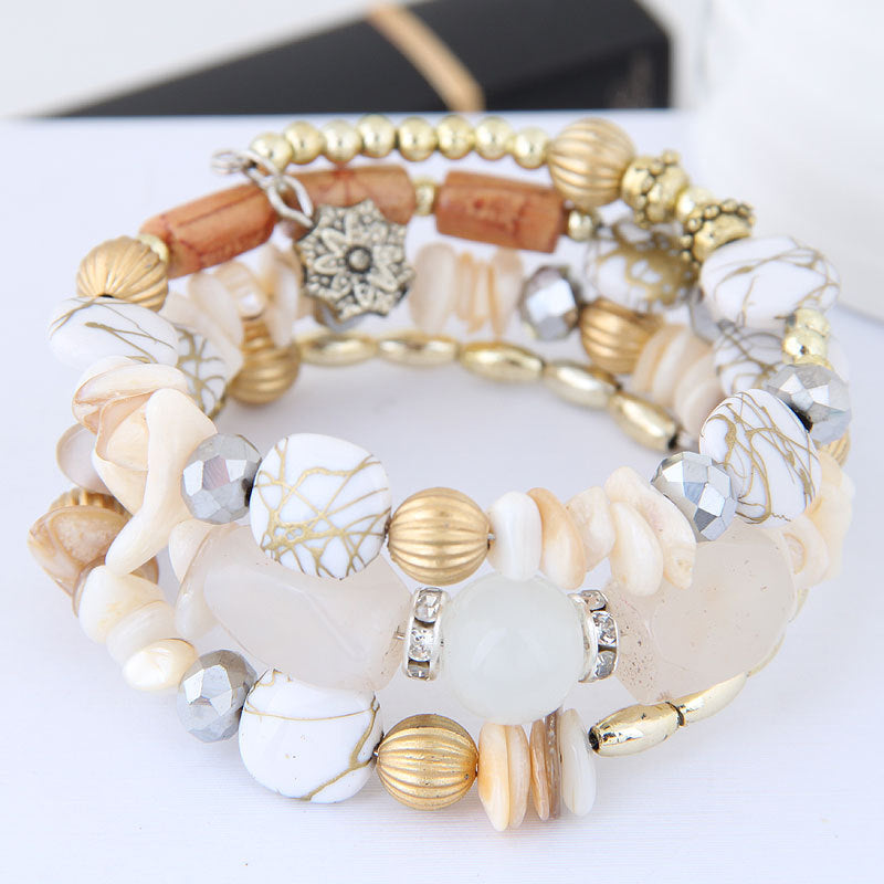 Shiny Terrific Multi-shape Women Bracelet Lightweight Bracelet