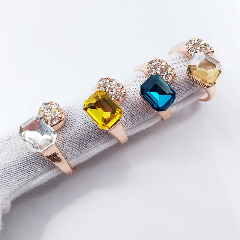 Fashion Jewelry Creative Design Crystal Finger Rings