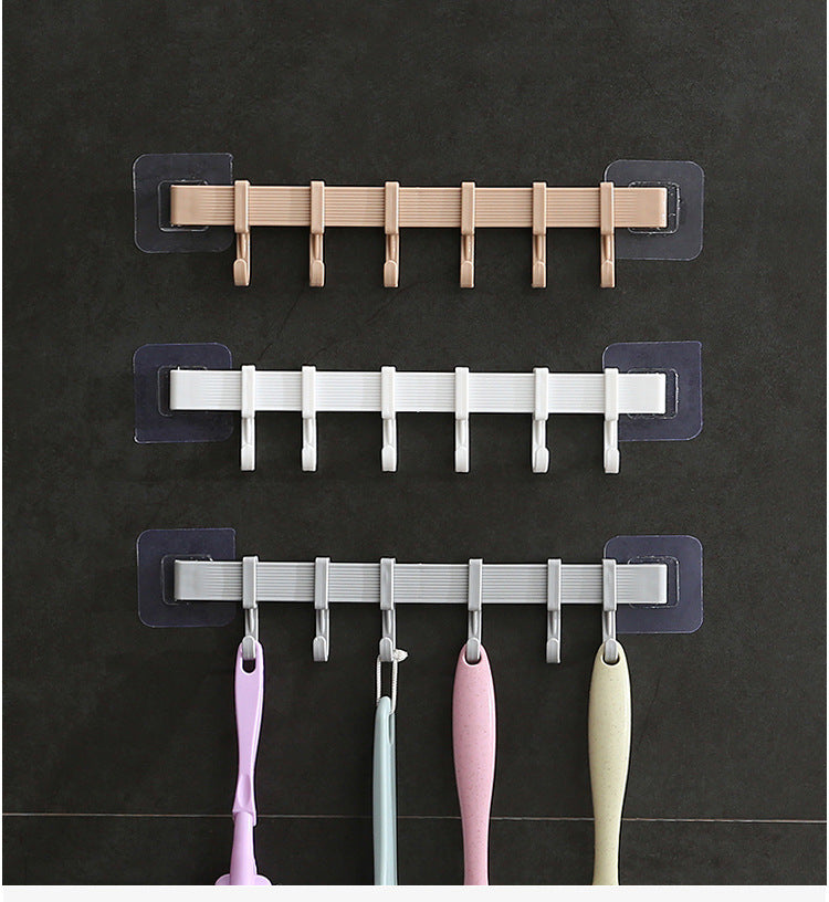 Multifunction Kitchen Storage Hook Cupboard 6 Hook