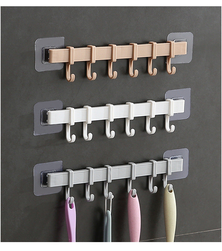 Multifunction Kitchen Storage Hook Cupboard 6 Hook