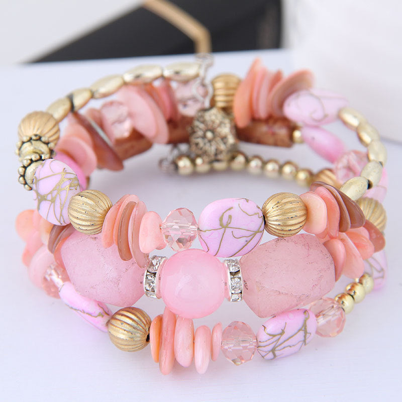 Shiny Terrific Multi-shape Women Bracelet Lightweight Bracelet