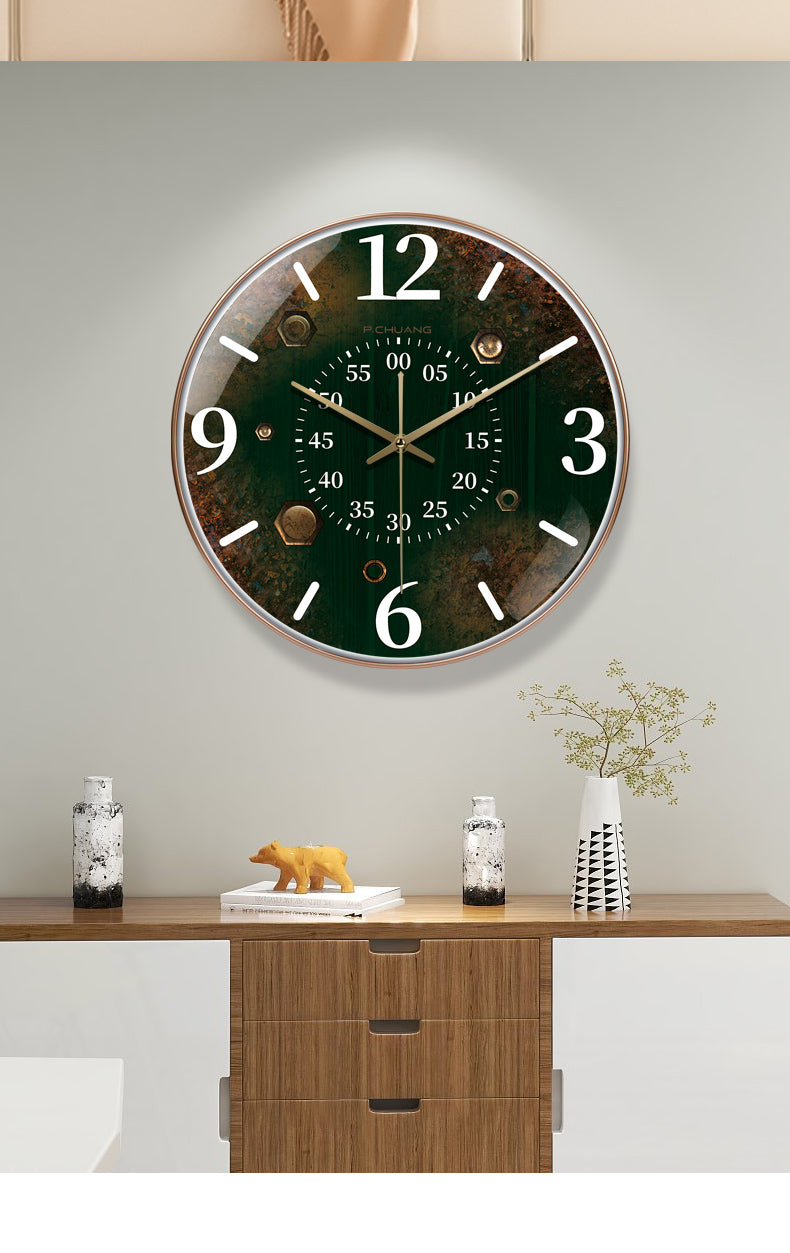 Nordic modern silent wall clock · Creative fashion simple atmospheric wall clock