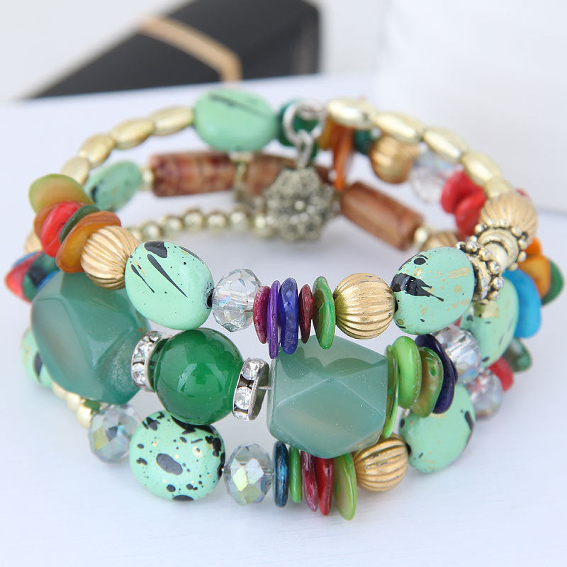 Shiny Terrific Multi-shape Women Bracelet Lightweight Bracelet