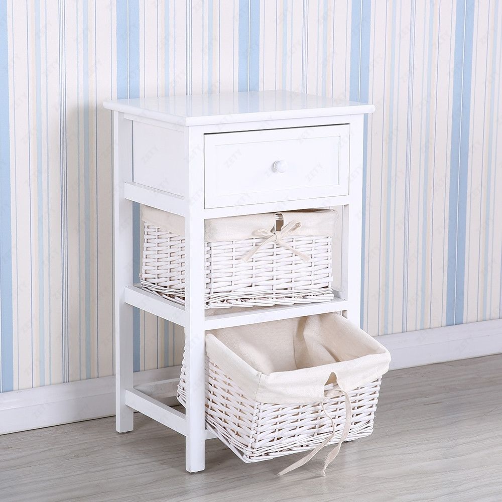 Storage cabinet drawer type rattan retro pastoral storage cabinet