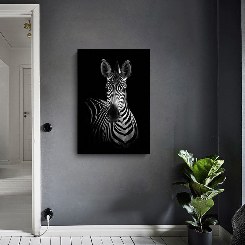 Wall Art Canvas Painting Home DecorBlack and White Animal