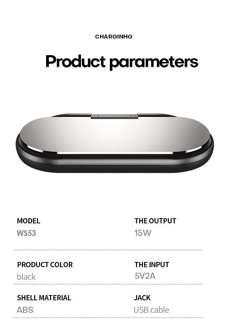 Angle GPS Navigator Hud Projector Magnetic Wireless Fast Charger Phone Holder